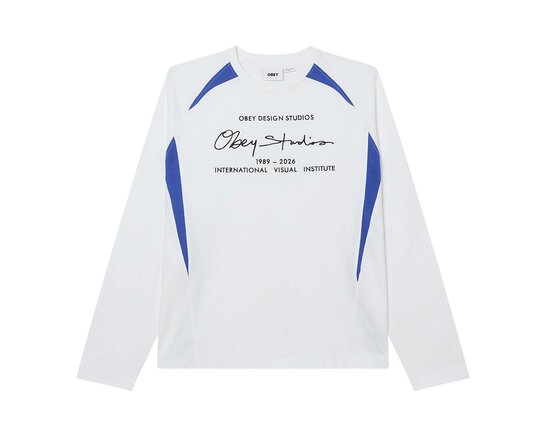 Obey League Shirt LS White 131030145