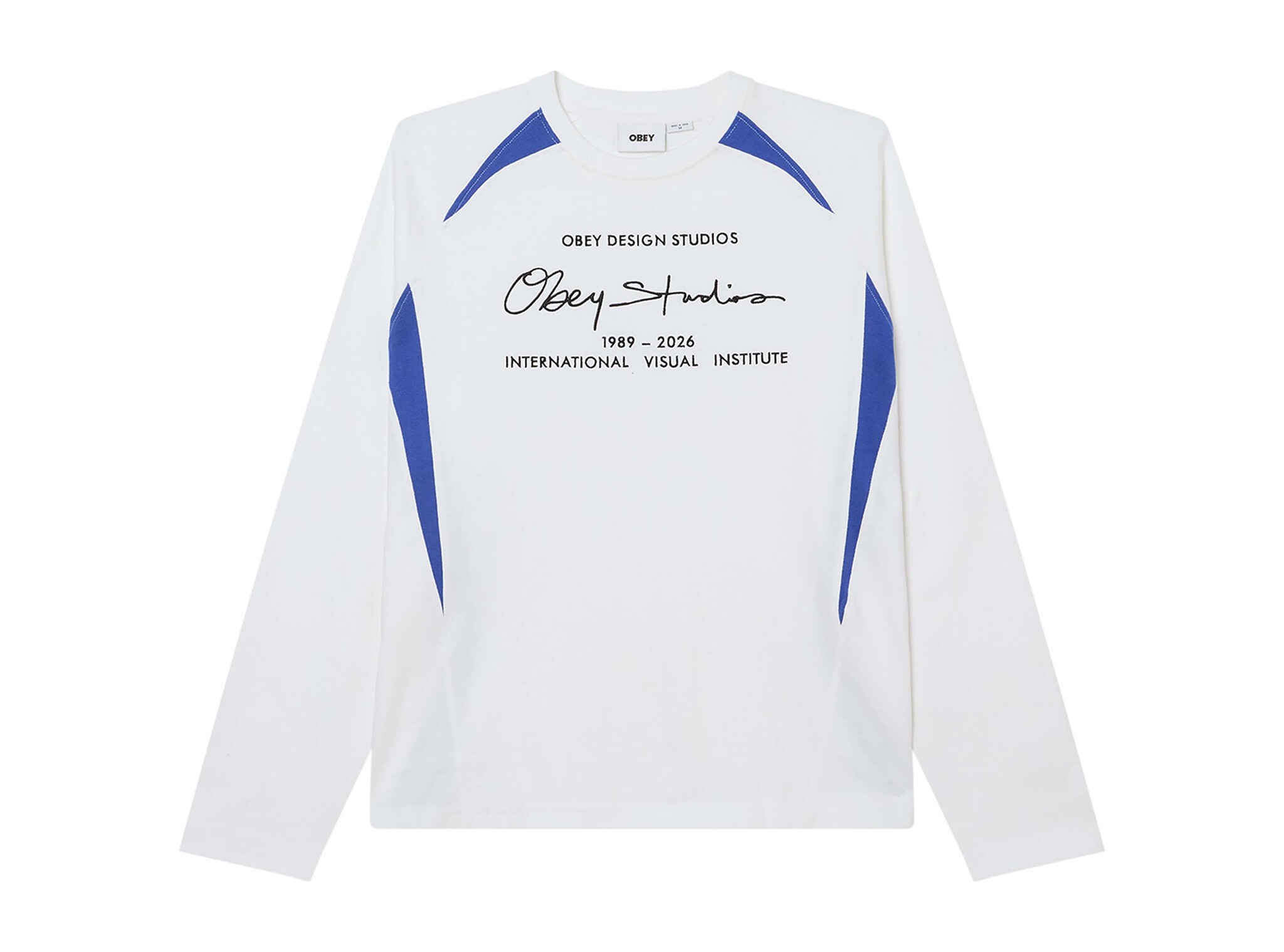 Obey League Shirt LS White 131030145