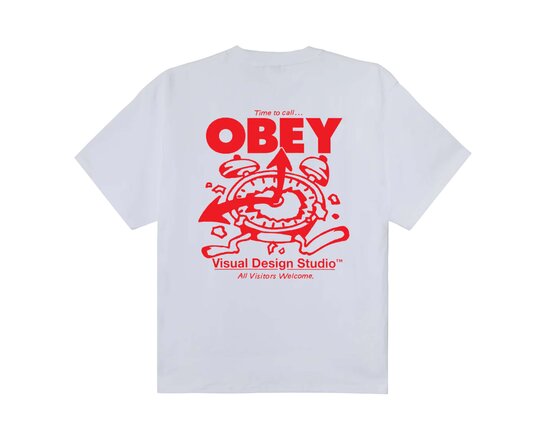 Obey Time To Call Obey Tee White 168024321