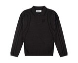 The New Originals Innerspace Longsleeve Polo Brown Melange Black TNO444