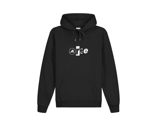 Arte Antwerp Collage Logo Hoodie Black SS26 129H