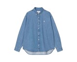 Carhartt WIP L/S Lucas Shirt Blue Stone Washed I034525 14