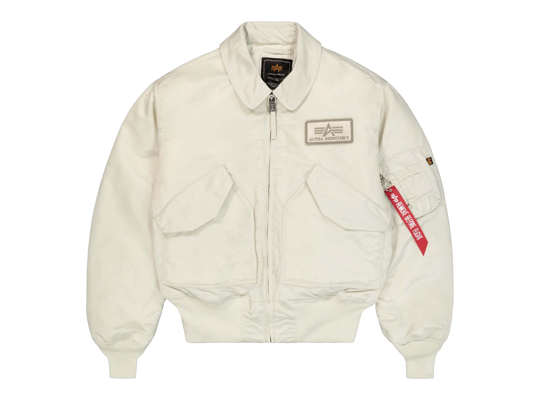 Alpha Industries CWU 45 Heritage Bomber Jacket Stone 100102 10