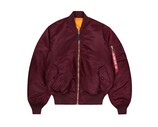 Alpha Industries MA 1 Heritage Bomber Jacket Dark Cherry 100102 608