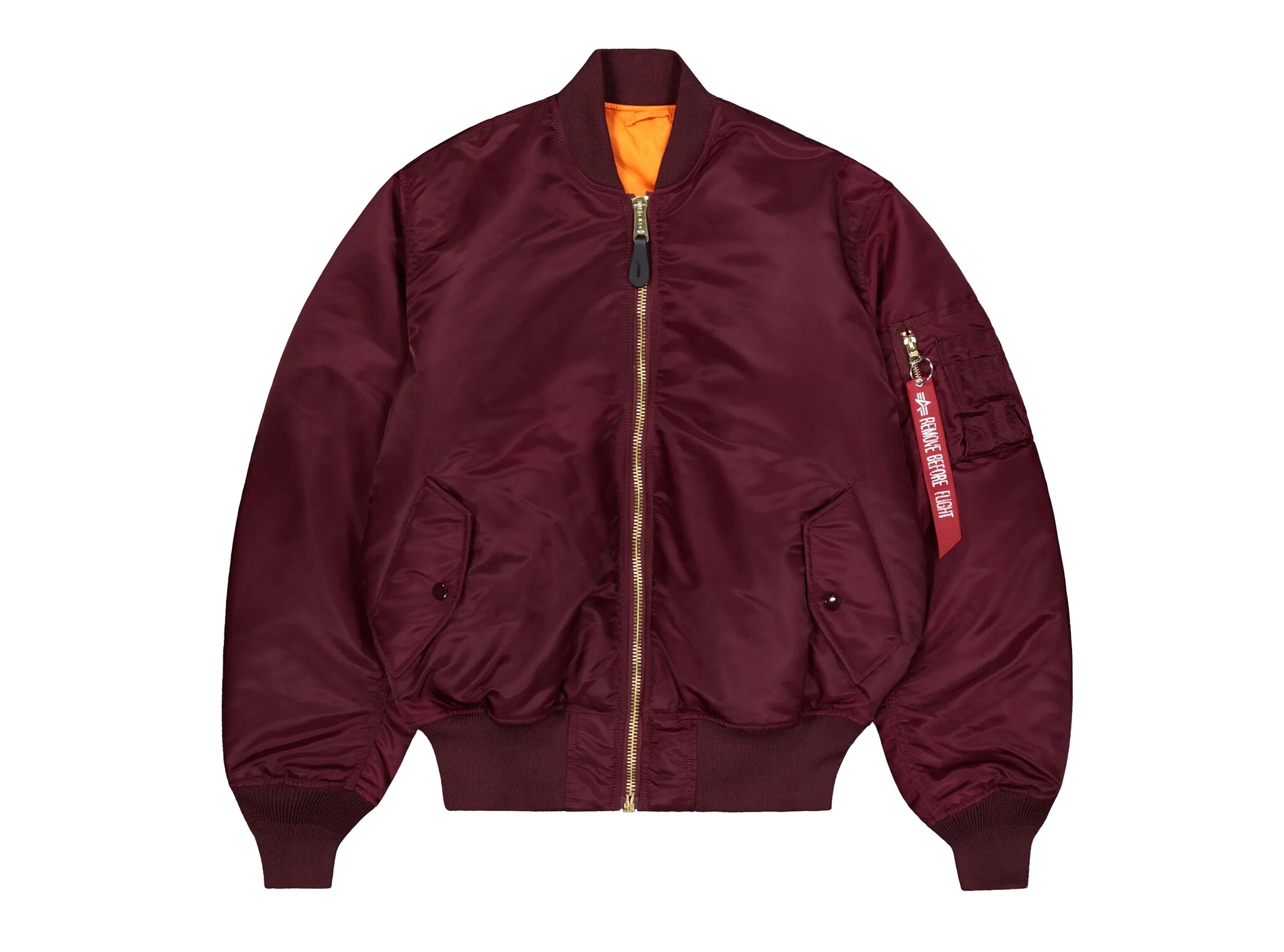 Alpha Industries MA 1 Heritage Bomber Jacket Dark Cherry 100102 608