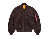 Alpha Industries MA 1 Heritage Bomber Jacket Hunter Brown 100102 696