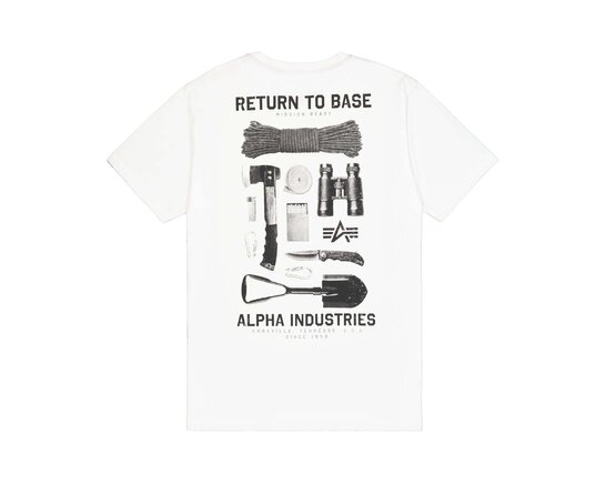 Alpha Industries Return to Base Tee White 266506 09