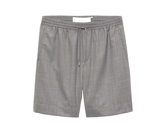 New Amsterdam Surf Association Wool Work Shorts Grey Pink Pinstripes 2601056001