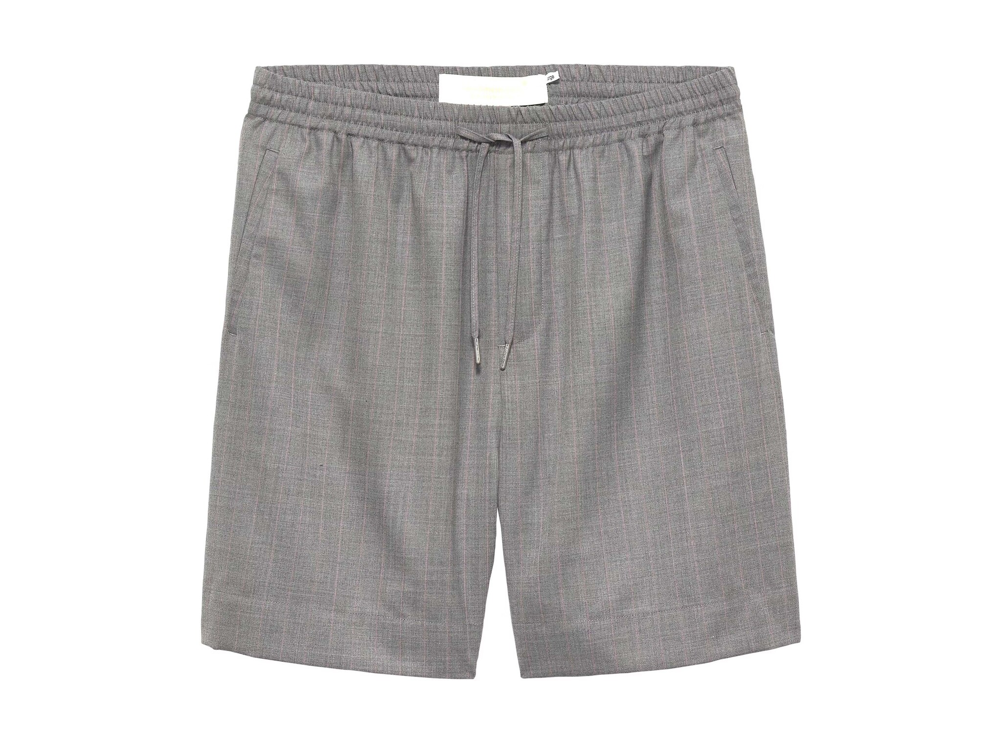 New Amsterdam Surf Association Wool Work Shorts Grey Pink Pinstripes 2601056001