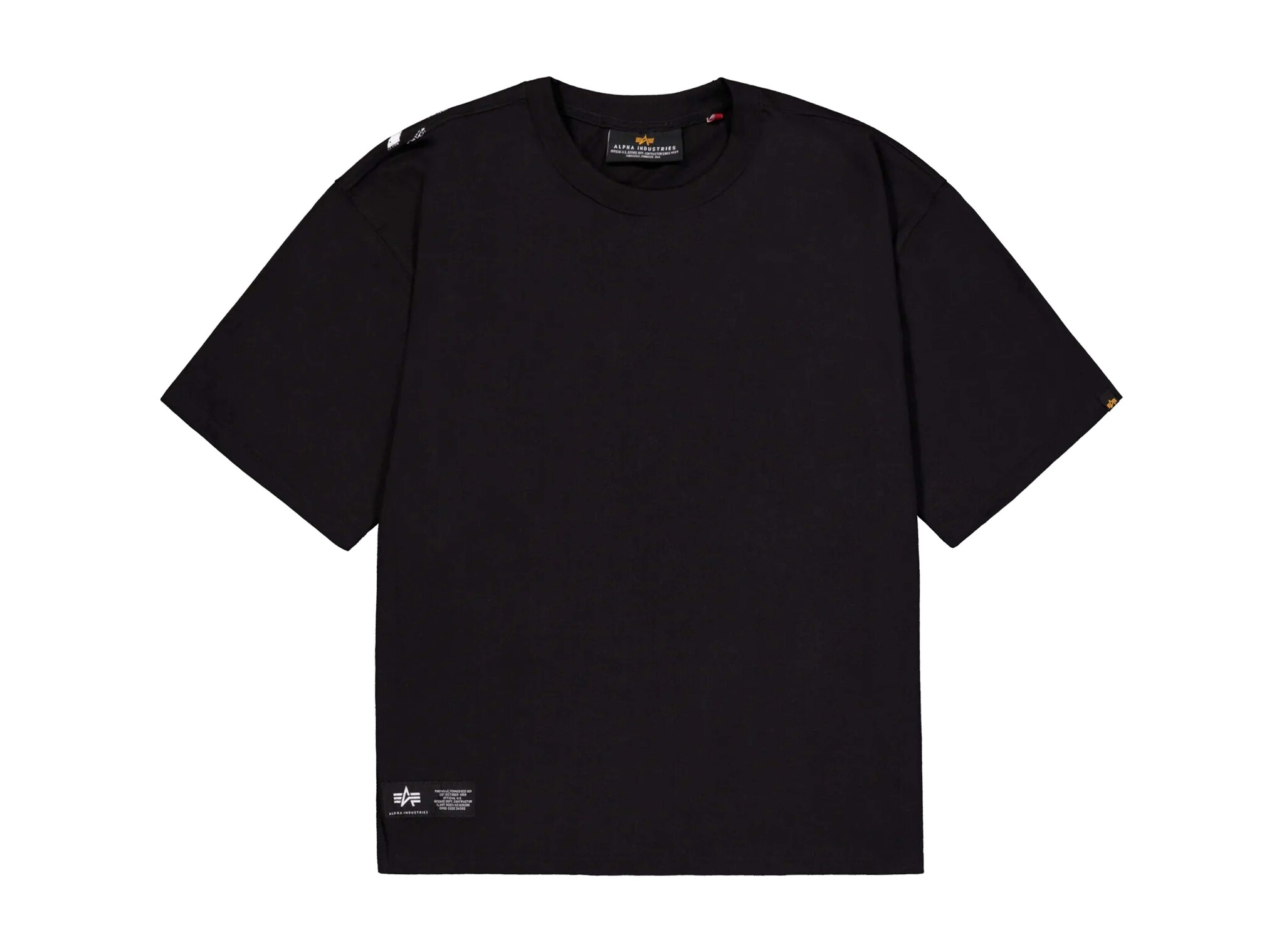 Alpha Industries Balaclava Backprint Tee Black 266504 03