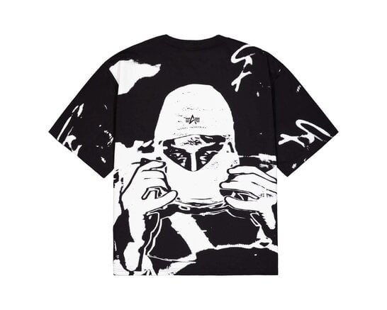 Alpha Industries Balaclava Backprint Tee Black 266504 03