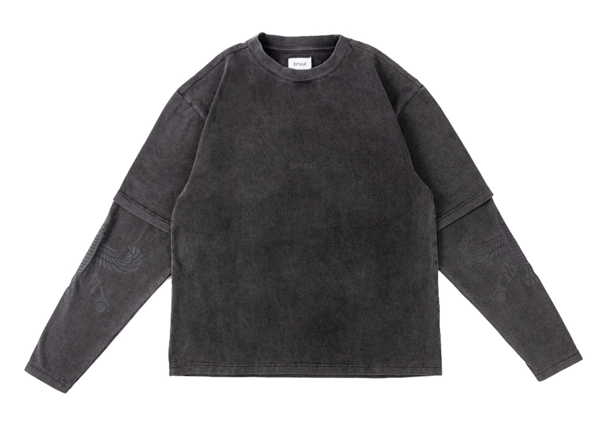 Bruut Layered Shabbaz Longsleeve Faded Black BT2675 002