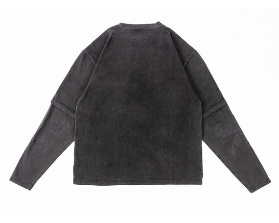 Bruut Layered Shabbaz Longsleeve Faded Black BT2675 002