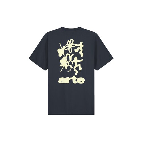 Blurry Back Print Navy SS26 101T