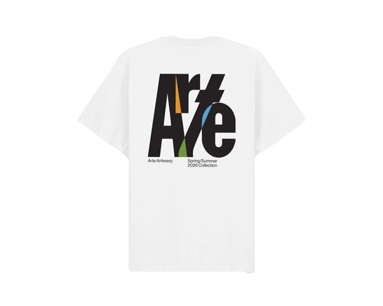 Arte Antwerp Big Logo Back Tee White SS26 141T