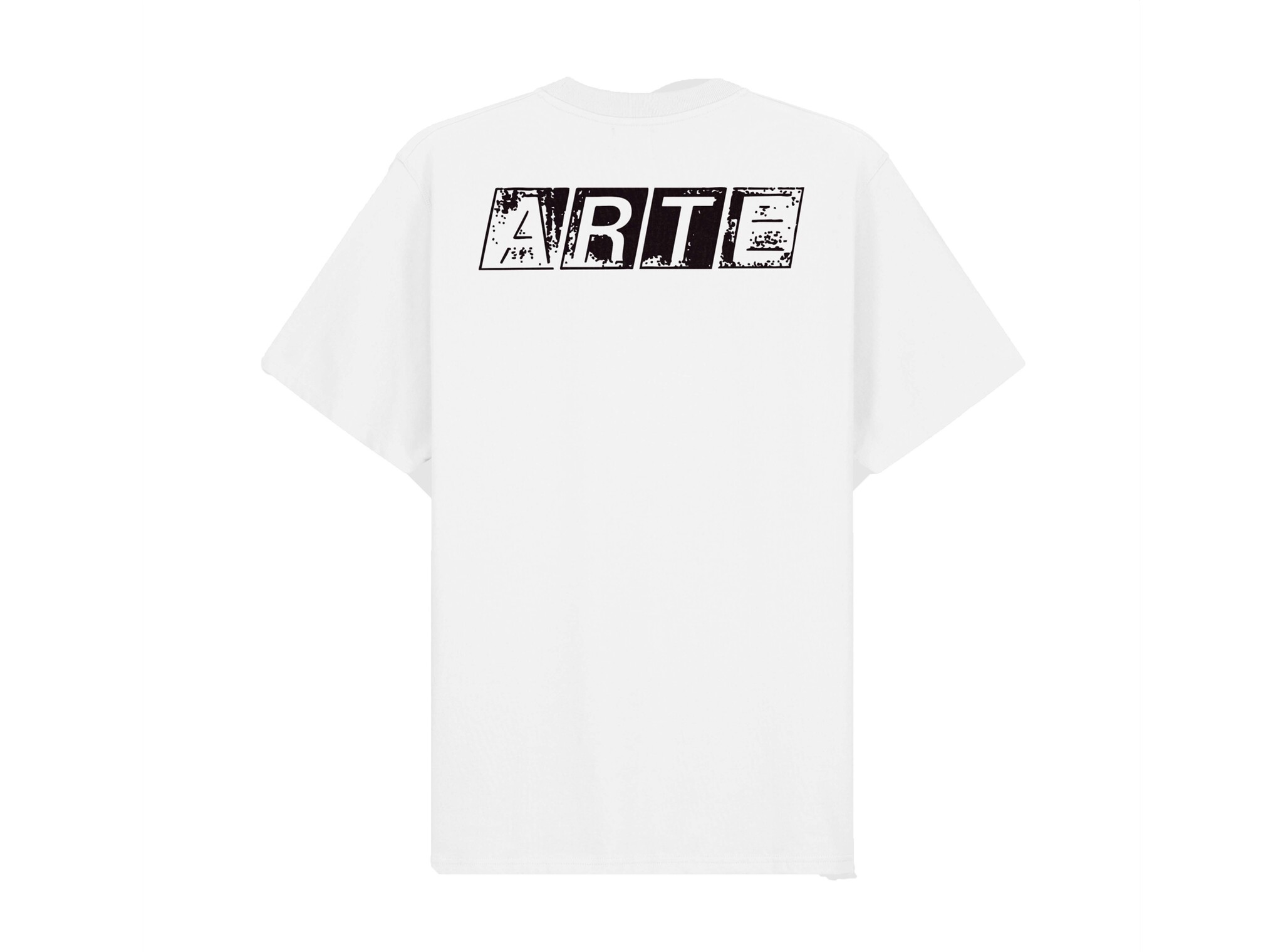 Arte Antwerp Faded Back Print Tee White SS26 142T