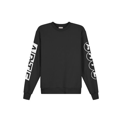 Sleeve Print Crewneck Black SS26 158C