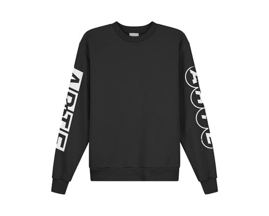 Arte Antwerp Sleeve Print Crewneck Black SS26 158C