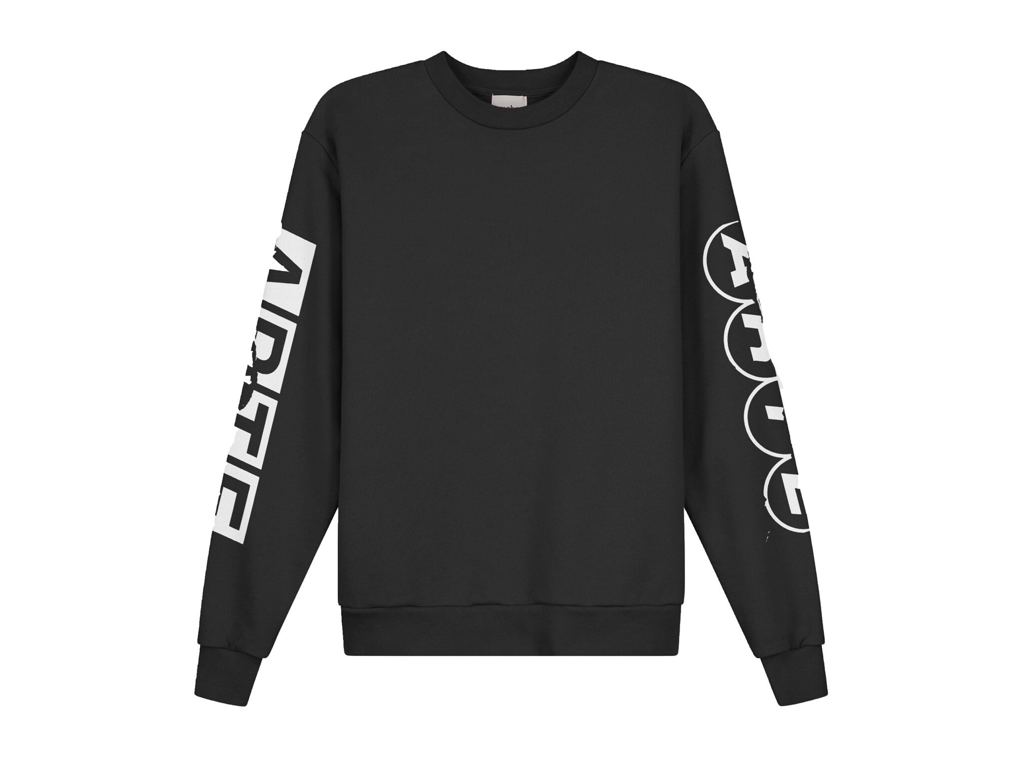 Arte Antwerp Sleeve Print Crewneck Black SS26 158C