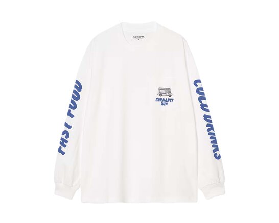 Carhartt WIP L/S Cold Drinks T-shirt White I036216.02.XX.03