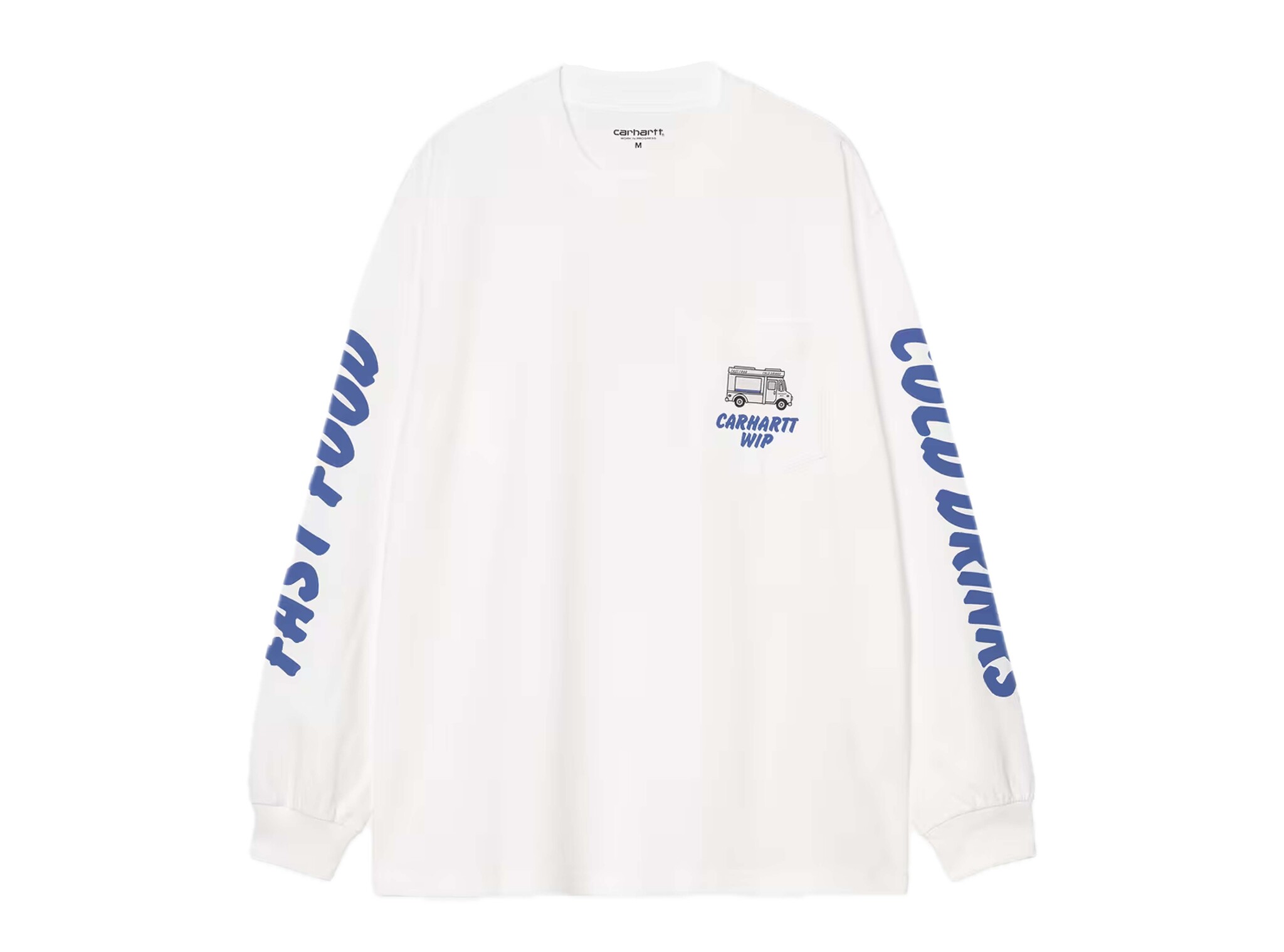 Carhartt WIP L/S Cold Drinks T-shirt White I036216.02.XX.03