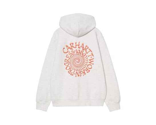 Carhartt WIP Hooded Spiral Sweat Ash Heather I036376.482.XX.03