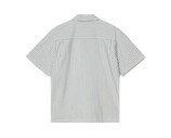 Carhartt WIP S/S Leavel Shirt Leavel Stripe Blue River Wax I036203.3K5.XX.03