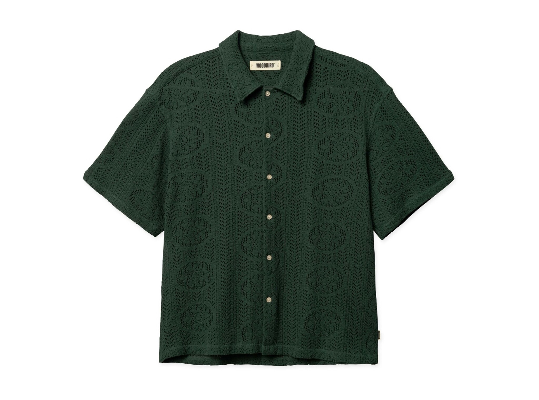 Woodbird WBWang Knit Shirt Pine Green 2616 706