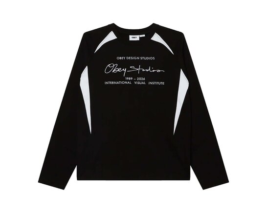 Obey League Shirt LS Black Multi 131030145