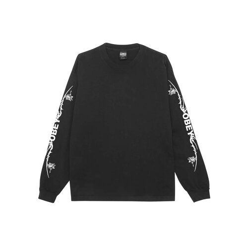 Tribal Rose LS T-shirt Pigment Dusty Black 168004250