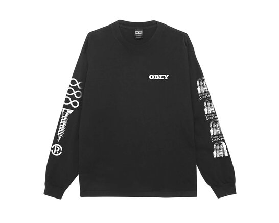 Obey Underground Disorder LS T-shirt Pigment Dusty Black 168004252