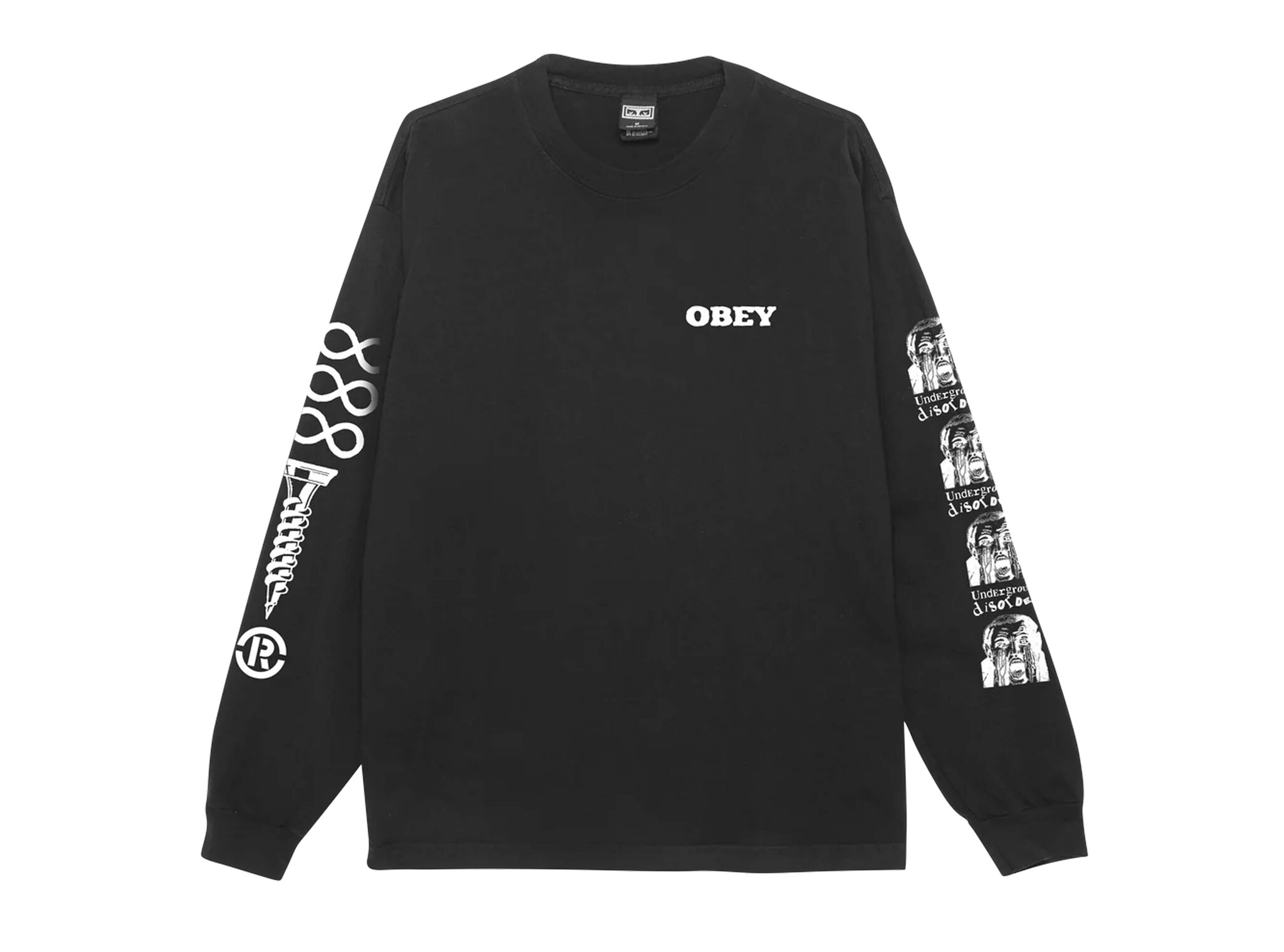Obey Underground Disorder LS T-shirt Pigment Dusty Black 168004252