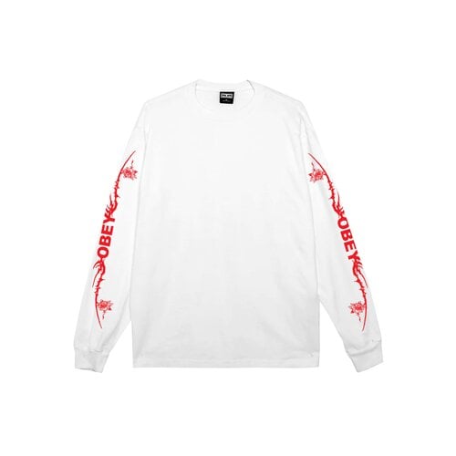 Tribal Rose LS T-shirt Pigment Vintage White 168004250