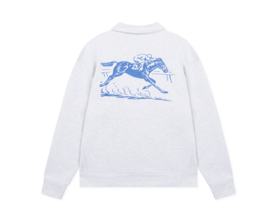 Collectiq Derby Stakes Half Zip Light Grey Marl CC 62008 202