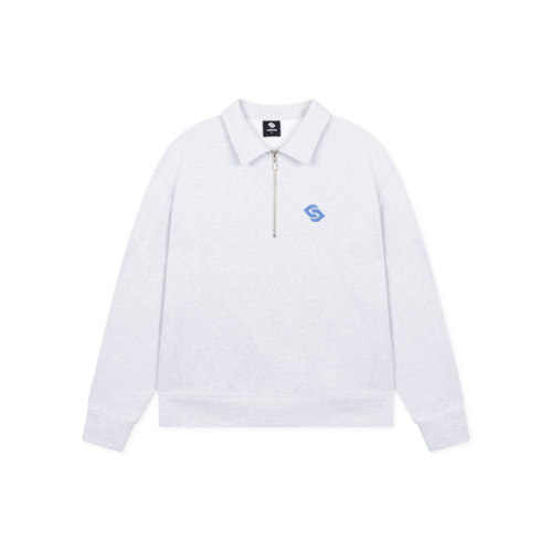 Derby Stakes Half Zip Light Grey Marl  CC 62008 202