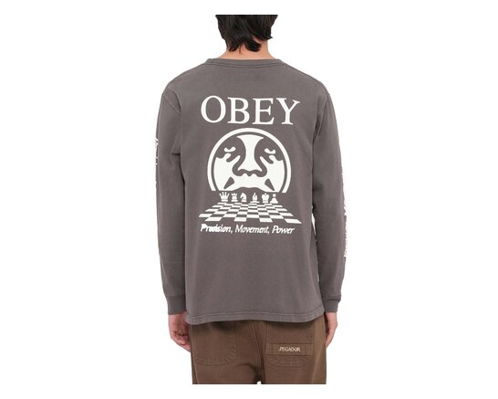 Obey Precision LS T-shirt Pigment Dusty Black 168004226