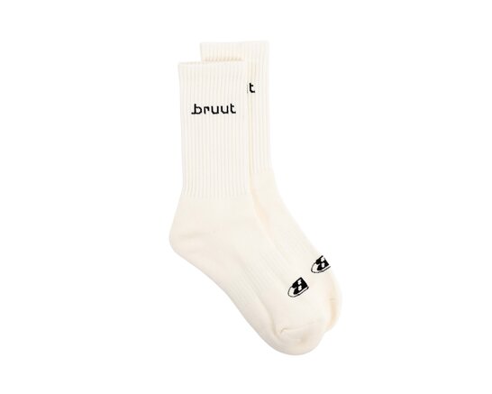 Bruut Logo Sock Off White BT2550 001