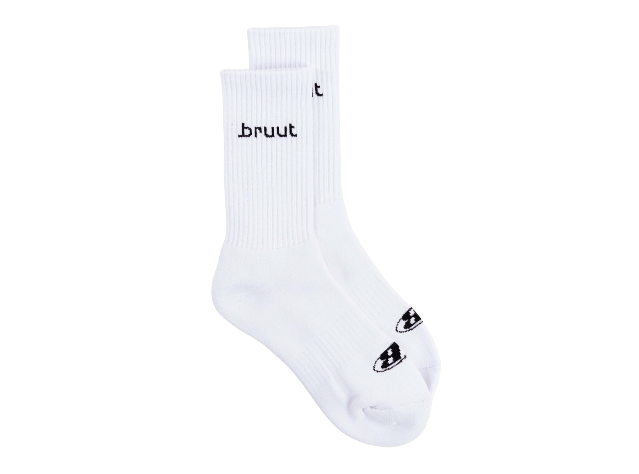 Bruut Logo Sock White BT2550 001