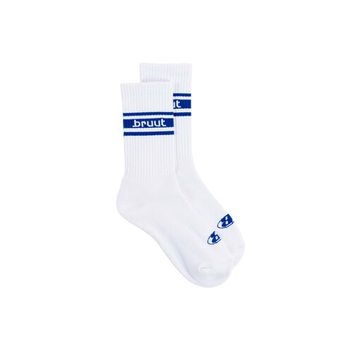 Retro Sock White Blue BT2550 001