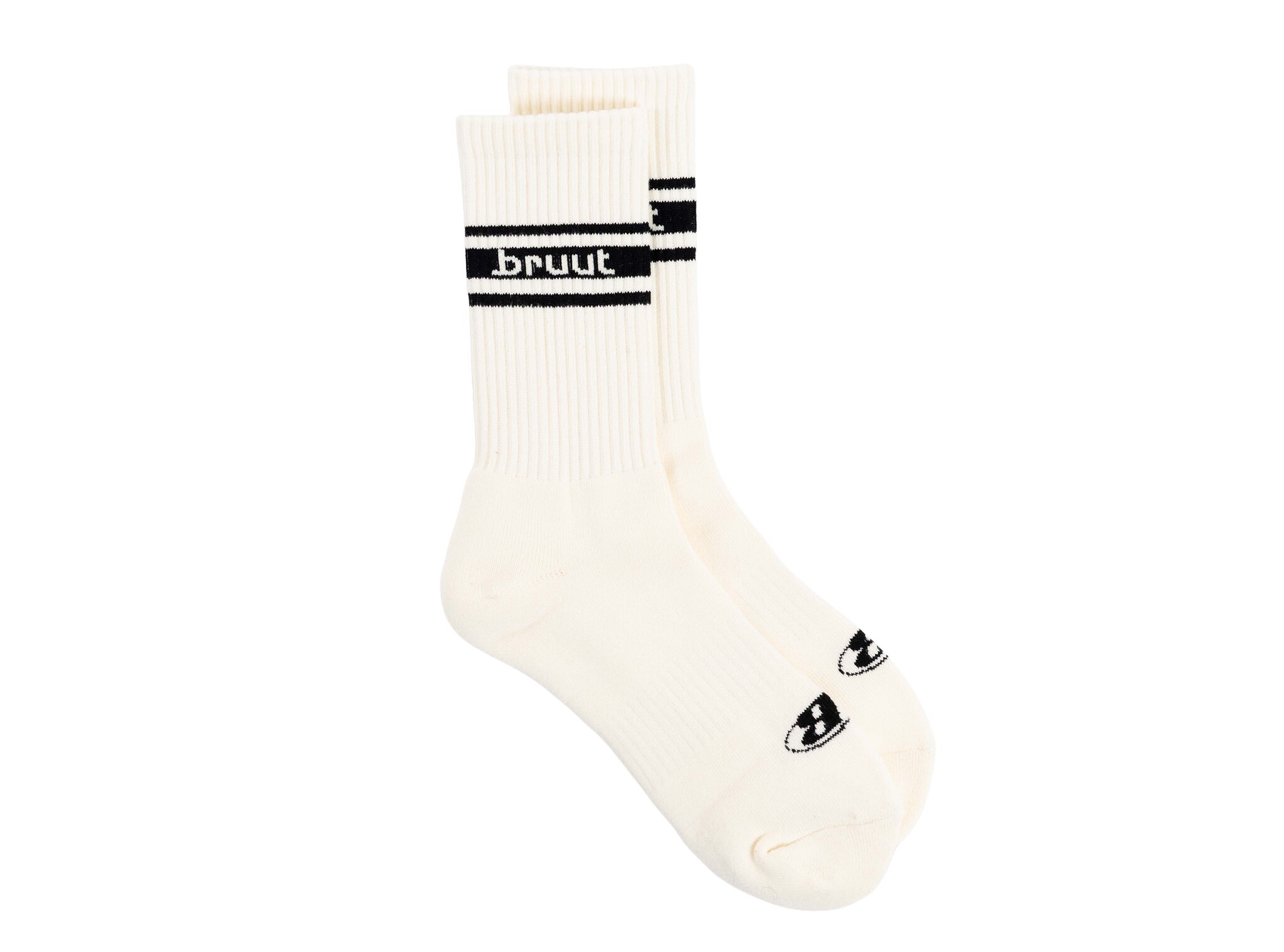 Bruut Retro Sock Off White Anthracite BT2550 001