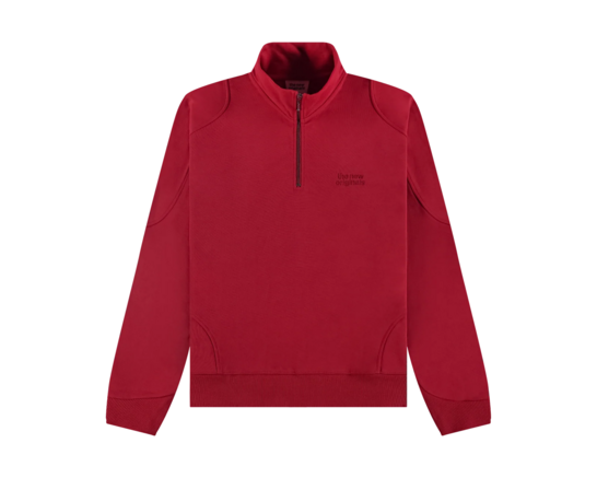 The New Originals Emblem Half-Zip Sweater Red TNO471