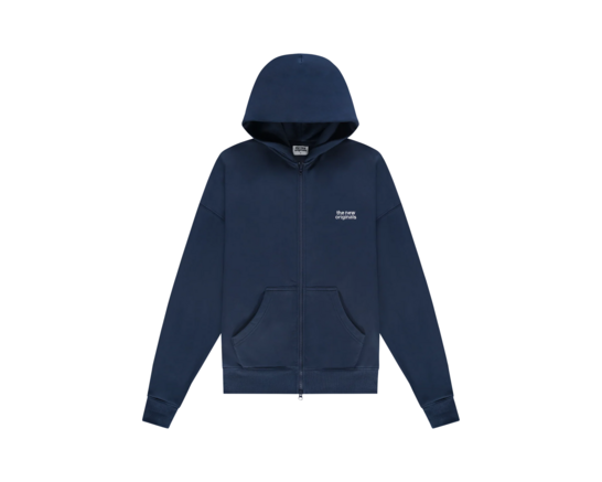The New Originals Catna Zip Up Hoodie Stock Navy TNO472
