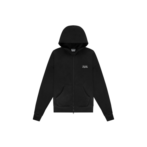 Catna Zip Up Hoodie Black TNO473