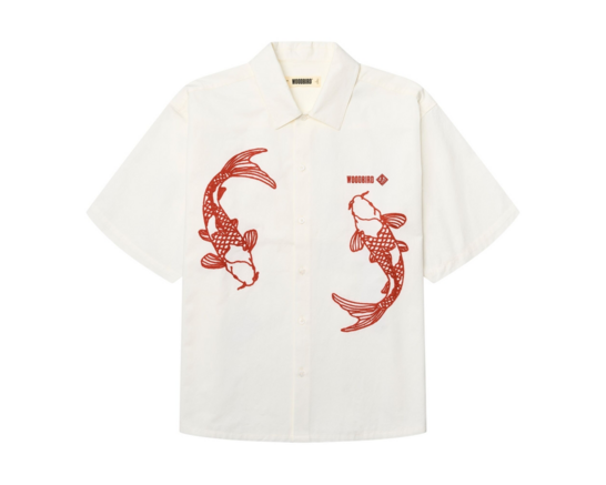 Woodbird WBWang Carp Shirt Off White 2626 701