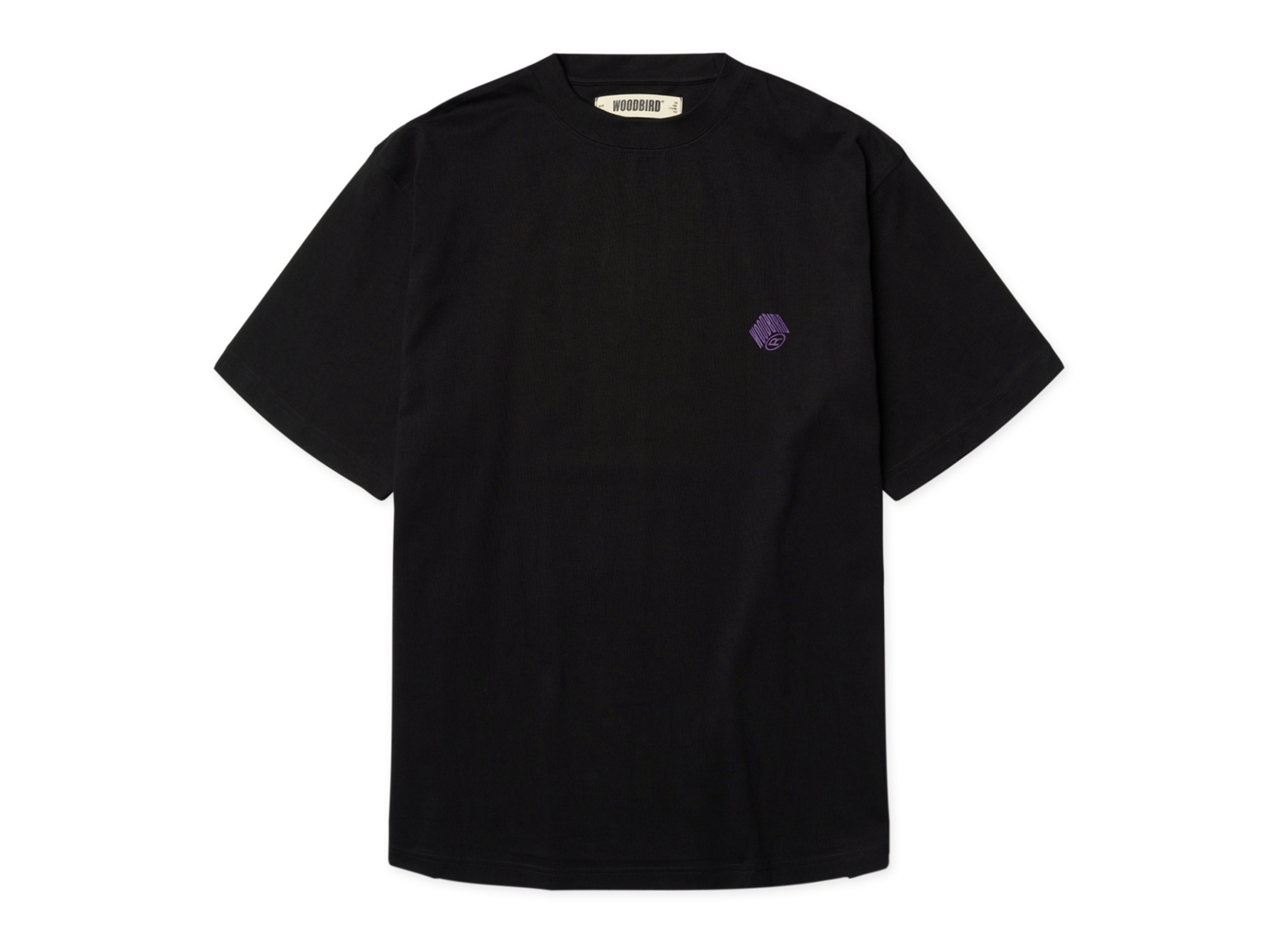 Woodbird WBBaine Carp Tee Black 2626 400