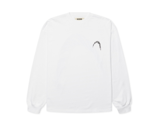 Woodbird WBBeam LS Warp Tee White 2626 409