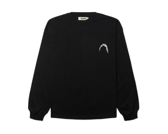 Woodbird WBBeam LS Warp Tee Black 2626 409