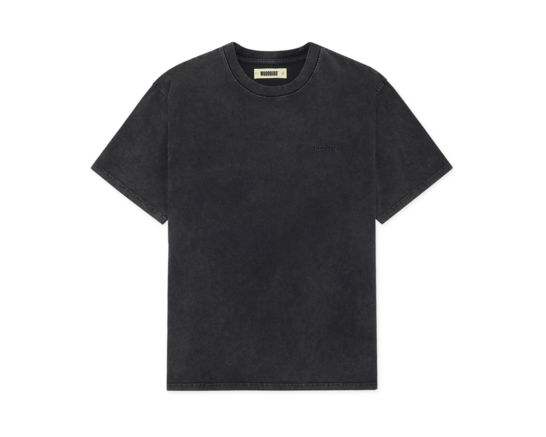 Woodbird WBBaine Washed Tee Washed Black 2446 431