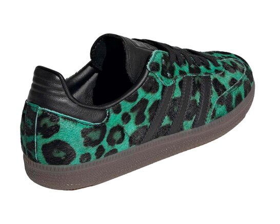 Adidas Samba OG W Screaming Green Core Black Gold Metallic HQ9374