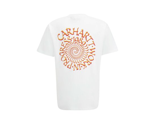 Carhartt WIP S/S Spirals Tee White I036264 3